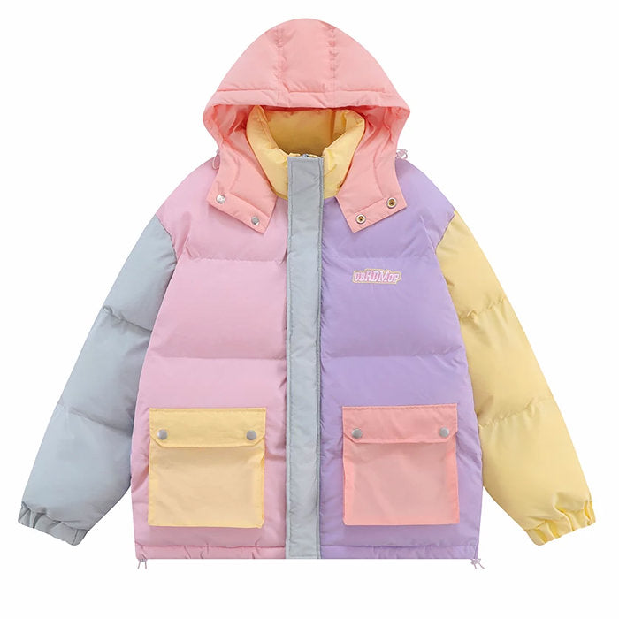 pastel puffer jacket boogzel apparel