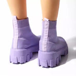 purple ankle boots boogzel apparel