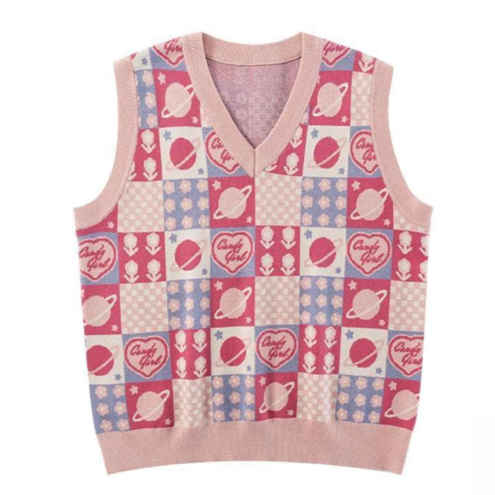 soft girl knit vest boogzel apparel