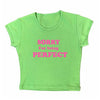 Sorry For Being Perfect Baby Tee - y2k crop top - boogzel clothing