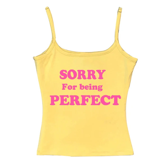 sorry for being perfect tank top boogzel clothing