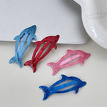 Sparkly Dolphin Y2K Hair Clips