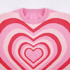 aesthetic pink heart sweater boogzel apparel