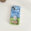 tulips and rabbit iphone case boogzel apparel