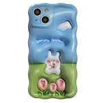 tulips and rabbit iphone case boogzel apparel