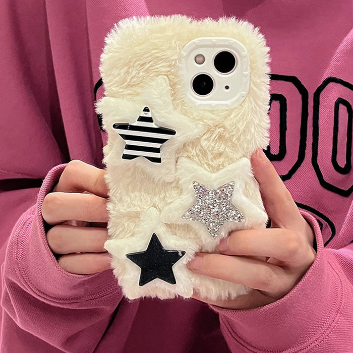star fluffy iphone case boogzel apparel