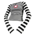star striped long sleeve top boogzel apparel