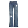 Star Print Y2K Style Jeans - Shop Aesthetic clothing at boogzel clothing