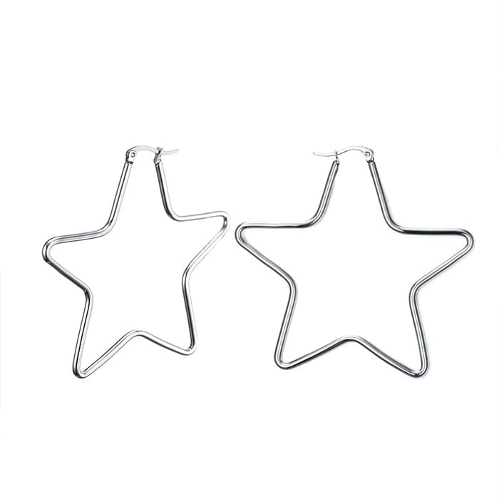 star hoop earrings boogzel apparel