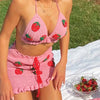 strawberry crochet co-ord boogzel apparel