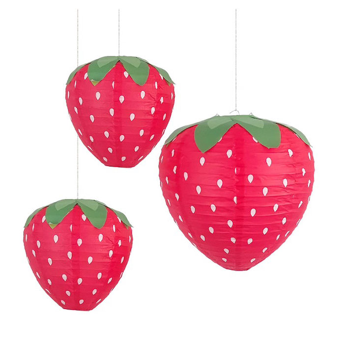 Strawberry Shaped Paper Lanterns boogzel apparel