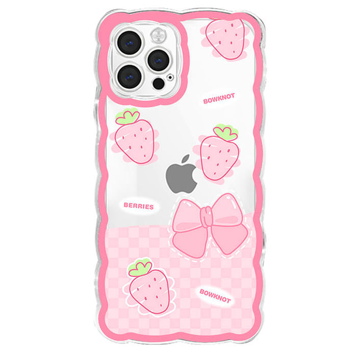 strawberry pink iphone case boogzel apparel