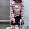 striped turtleneck sweater boogzel apparel