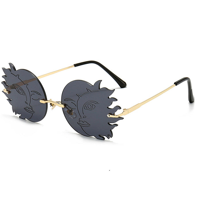 moon shaped sunglasses boogzel apparel