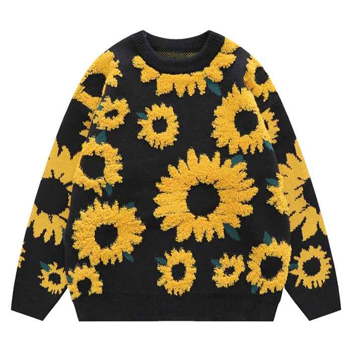 sunflower oversized sweater boogzel apparel