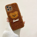 bear fluffy iphone case boogzel apparel