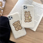 plush bear iphone case boogzel apparel