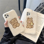 plush bear iphone case boogzel apparel