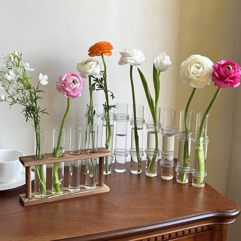 Short Test Tube Flower Vases