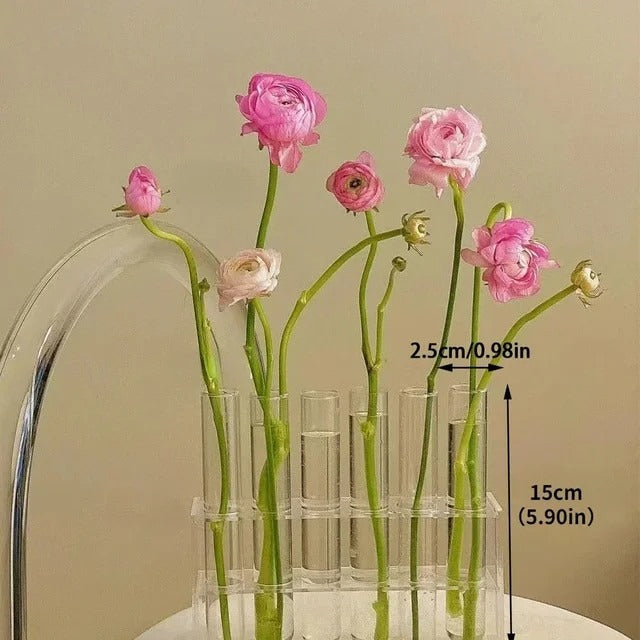 Short Test Tube Flower Vases