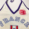 This Nostalgic France Halter Tank brings back 90s fashion with "FRANCE" lettering and a French shield emblem. The halter neck design is perfect for a retro aesthetic look