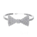 Y2K Style Rhinestone Bow Necklace - boogzel clothing