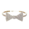 Y2K Style Rhinestone Bow Necklace - boogzel clothing