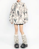 Butterfly Aesthetic Oversized Fur Jacket