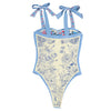 Tie Strap Reversible Blue Swimsuit boogzel apparel