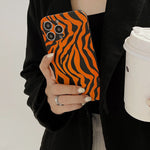 orange stripes iphone case boogzel apparel