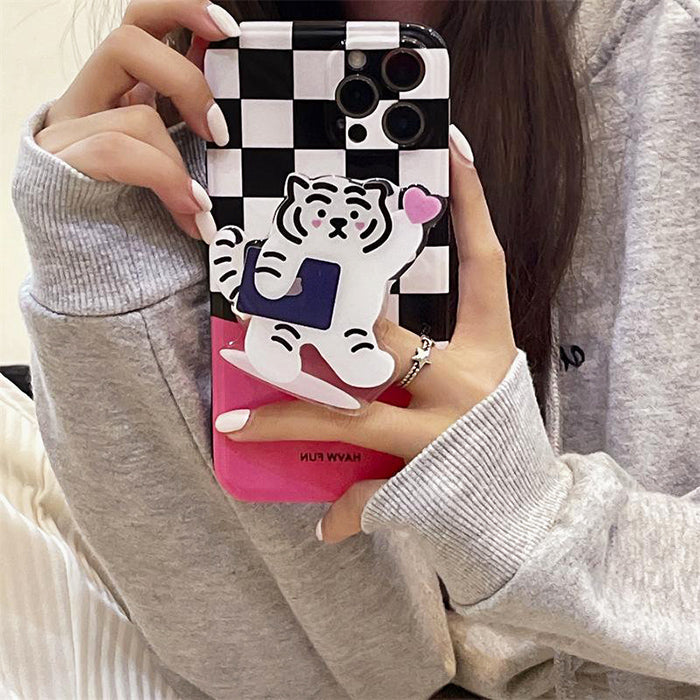 aesthetic plaid iphone case boogzel apparel