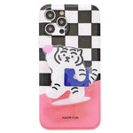 tiger plaid iphone case boogzel apparel
