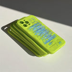 neon green iphone case boogzel apparel