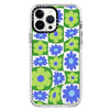 trippy flower checker iphone case boogzel apparel