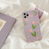 tulip purple iphone case boogzel apparel