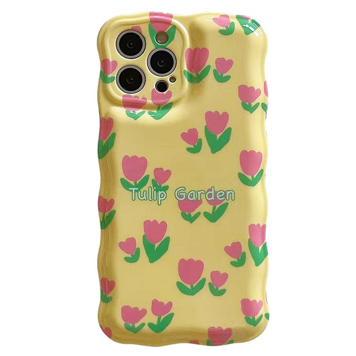 yellow floral iphone case boogzel apparel