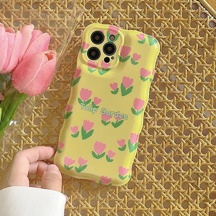 tulip garden iphone case boogzel apparel