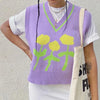 purple knit vest boogzel apparel