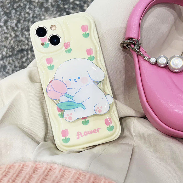 tulip puppy iphone case boogzel apparel