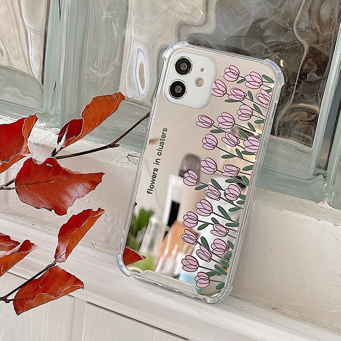 aesthetic tulips iphone case boogzel apparel