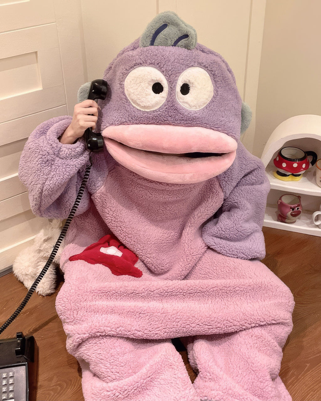 Ugly-Fish-Fleece-Onesie-Pajama - boogzel clothing