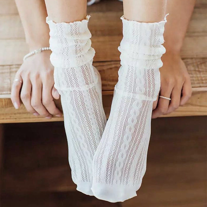 white lace socks boogzel apparel
