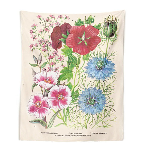 vintage flower tapestry boogzel apparel