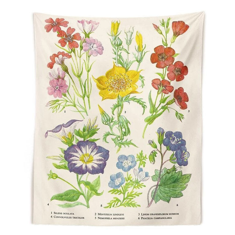 vintage flower tapestry boogzel apparel