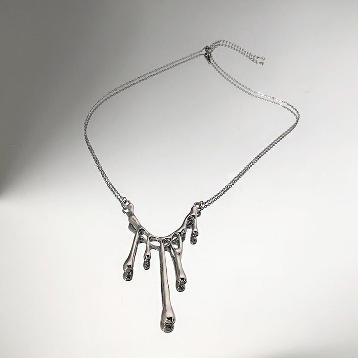 water drop aesthetic necklace boogzel apparel