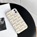 White Checkered iPhone Case