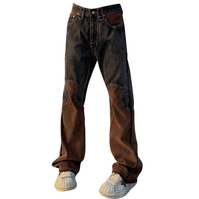 cowboy brown corduroy jeans - boogzel clothing