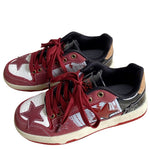 Wine Red Star Sneakers - Boogzel Clothing