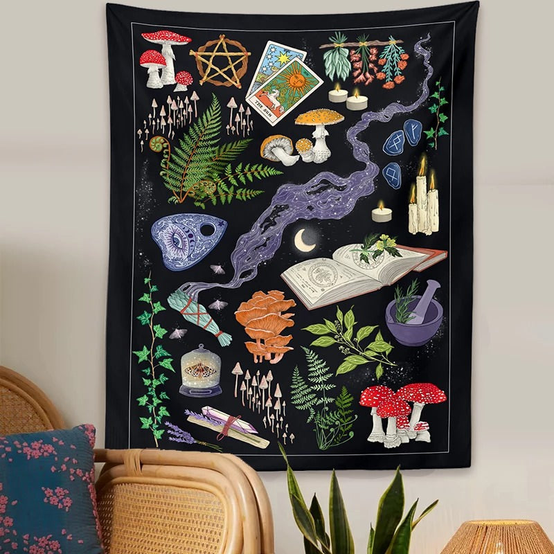 Witch Wall Tapestry boogzel apparel