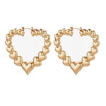 y2k heart earrings boogzel apparel